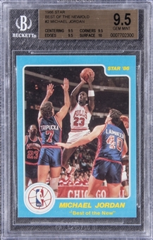 1986-87 Star Best of the New #2 Michael Jordan Rookie Card - BGS GEM MINT 9.5 